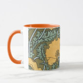 ヴィンテージアールヌーボーケシの花inガーデン マグカップ (左)