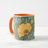 ヴィンテージアールヌーボーケシの花inガーデン マグカップ (正面左)