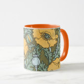 ヴィンテージアールヌーボーケシの花inガーデン マグカップ (正面右)