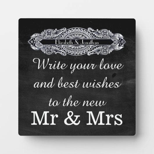 ヴィンテージアールヌーボーゲストブックサイン フォトプラーク (正面)