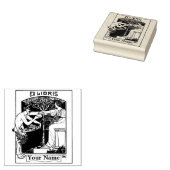 ヴィンテージアールヌーボーサティエ・エックス・リビステンプレート ラバースタンプ (押印)