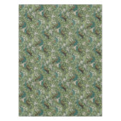 ヴィンテージアールヌーボーザピーコックガーデンパターン テーブルクロス (正面)