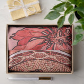 ヴィンテージアールヌーボーザルビーバイアルフォンスミュシャ 薄葉紙 (ギフト)