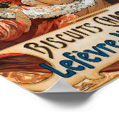 ヴィンテージアールヌーボーシャンパンレフェヴルウティレ1896 ポスター (角)