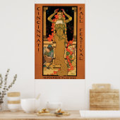 ヴィンテージアールヌーボーシンシナティフェスティバル ポスター (キッチン)