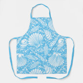 ヴィンテージアールヌーボーシーシェルズオンビーチ エプロン (正面)