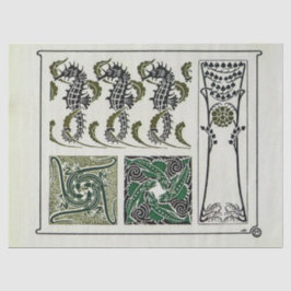 ヴィンテージアールヌーボーシーホースバイモーリス・ヴェルヌイユ 薄葉紙