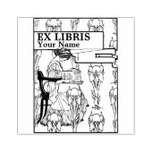 ヴィンテージアールヌーボースタイルexてんびんテンプレート ラバースタンプ (インプリント)