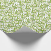 ヴィンテージアールヌーボースノードロップフローラ壁紙 ラッピングペーパー (角)