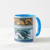 ヴィンテージアールヌーボースワンとリス マグカップ (正面右)