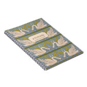 ヴィンテージアールヌーボースワンパターンジャーナル ノートブック (右側)