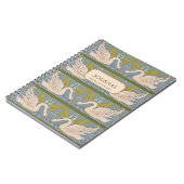 ヴィンテージアールヌーボースワンパターンジャーナル ノートブック (左側)