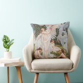 ヴィンテージアールヌーボースワン・メイデンズバイW.クレーン クッション (椅子)