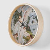 ヴィンテージアールヌーボースワン・メイデンズバイW.クレーン 壁時計 (傾斜)