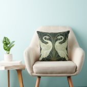 ヴィンテージアールヌーボースワン、ラッシュ、アイリスバイW.クレーン クッション (椅子)