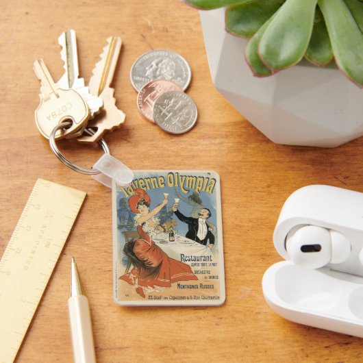 ヴィンテージアールヌーボータヴェルヌオリンピアレストラン キーホルダー (デスク)