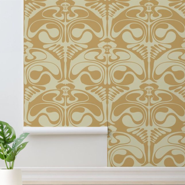 ヴィンテージアールヌーボーダンサー：Koloman Moser 壁紙 (クリエイターアップロード済み)