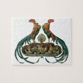 ヴィンテージアールヌーボーチキンアンドロスター ジグソーパズル (横)