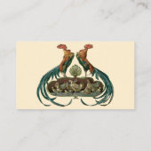 ヴィンテージアールヌーボーチキンアンドロスター 名刺 (裏面)