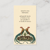 ヴィンテージアールヌーボーチキンアンドロスター 名刺 (裏面)