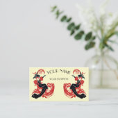 ヴィンテージアールヌーボーテンプレート 名刺 (スタンド正面)