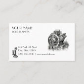 ヴィンテージアールヌーボーテンプレート 名刺 (裏面)