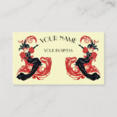 ヴィンテージアールヌーボーテンプレート 名刺 (正面)