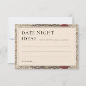 ヴィンテージアールヌーボーデイトナイトアイディアカード 出欠カード (正面)