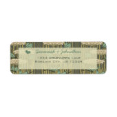 ヴィンテージアールヌーボートンフライ差出人住所 ラベル (正面)