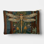 ヴィンテージアールヌーボードラゴンフライbohoシック アクセサリーポーチ (裏面)