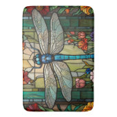 ヴィンテージアールヌーボードラゴンフライbohoシック バスマット (正面縦)