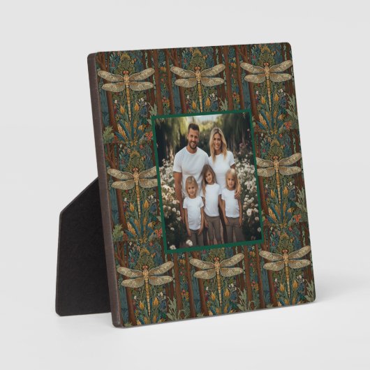 ヴィンテージアールヌーボードラゴンフライbohoシック フォトプラーク (正面)