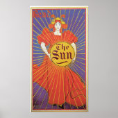 ヴィンテージアールヌーボーニューヨークサンアド ポスター (正面)