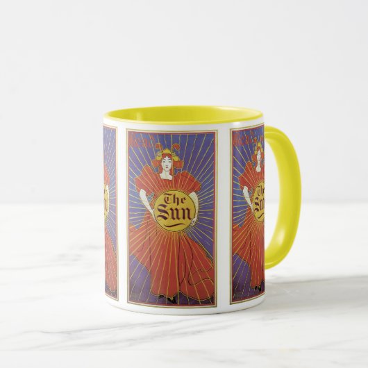 ヴィンテージアールヌーボーニューヨークサン新聞社 マグカップ (正面右)