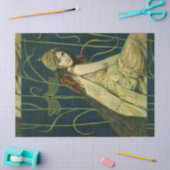 ヴィンテージアールヌーボーニンフティッシュペーパー 薄葉紙 (クラフト)