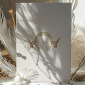 ヴィンテージアールヌーボーハミングバードデートを保存 招待状