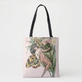 ヴィンテージアールヌーボーバタフライフェアリー トートバッグ (正面)