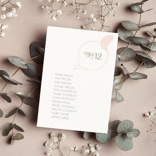 ヴィンテージアールヌーボーバタフライ赤面ピンク結婚ズ テーブルナンバー