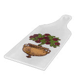 ヴィンテージアールヌーボーバラツリーフローラデザイン カッティングボード (角)