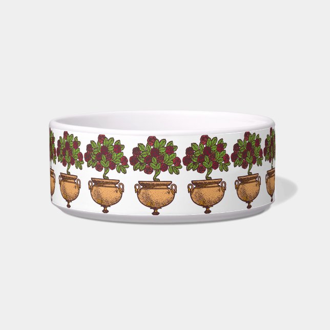 ヴィンテージアールヌーボーバラツリーフローラデザイン ボウル (右)