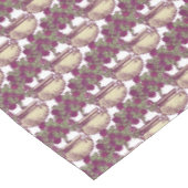 ヴィンテージアールヌーボーバラマルーン模様 テーブルクロス (アングル)