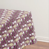 ヴィンテージアールヌーボーバラマルーン模様 テーブルクロス (インサイチュ)