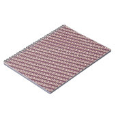 ヴィンテージアールヌーボーバラマルーン模様 ノートブック (左側)