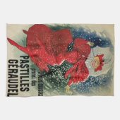 ヴィンテージアールヌーボーパスティーリズゲラウデルセキドロップ キッチンタオル (横)