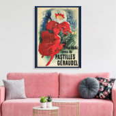 ヴィンテージアールヌーボーパスティーリズゲラウデルセキドロップ キャンバスプリント (インサイチュ (リビング))