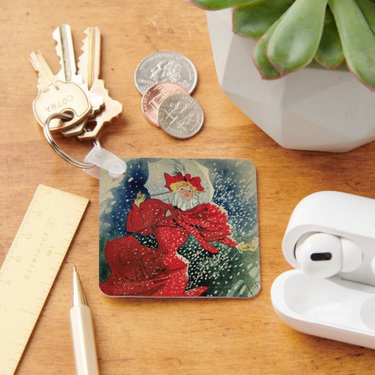 ヴィンテージアールヌーボーパスティーリズゲラウデルセキドロップ キーホルダー (デスク)