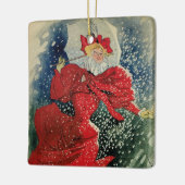 ヴィンテージアールヌーボーパスティーリズゲラウデルセキドロップ セラミックオーナメント (左)