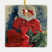 ヴィンテージアールヌーボーパスティーリズゲラウデルセキドロップ セラミックオーナメント (正面)