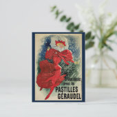 ヴィンテージアールヌーボーパスティーリズゲラウデルセキドロップ ポストカード (スタンド正面)