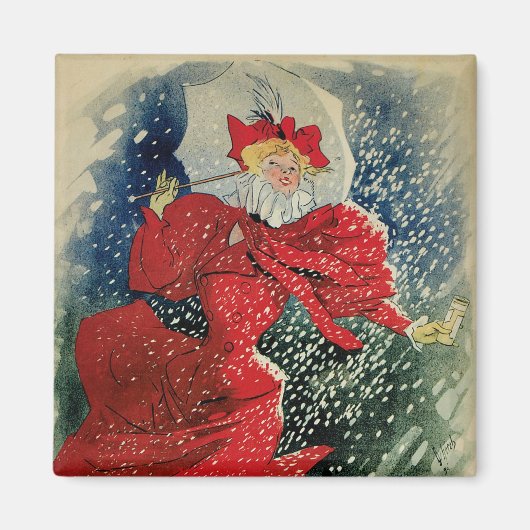 ヴィンテージアールヌーボーパスティーリズゲラウデルセキドロップ マグネット (正面)